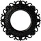 Ekena Millwork Orrington Ceiling Medallion (Canopies up to 6 5/8"), 13 1/4"OD x 6 5/8"ID x 1 1/8"P, Black Pearl CM13ORBPS - alternate 1